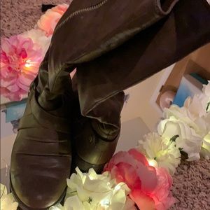 Brown,leather boots